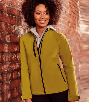 Ladiess softshell jacket by Russell Collection
