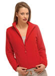 ladies branded fleece jacket printed or embroidered